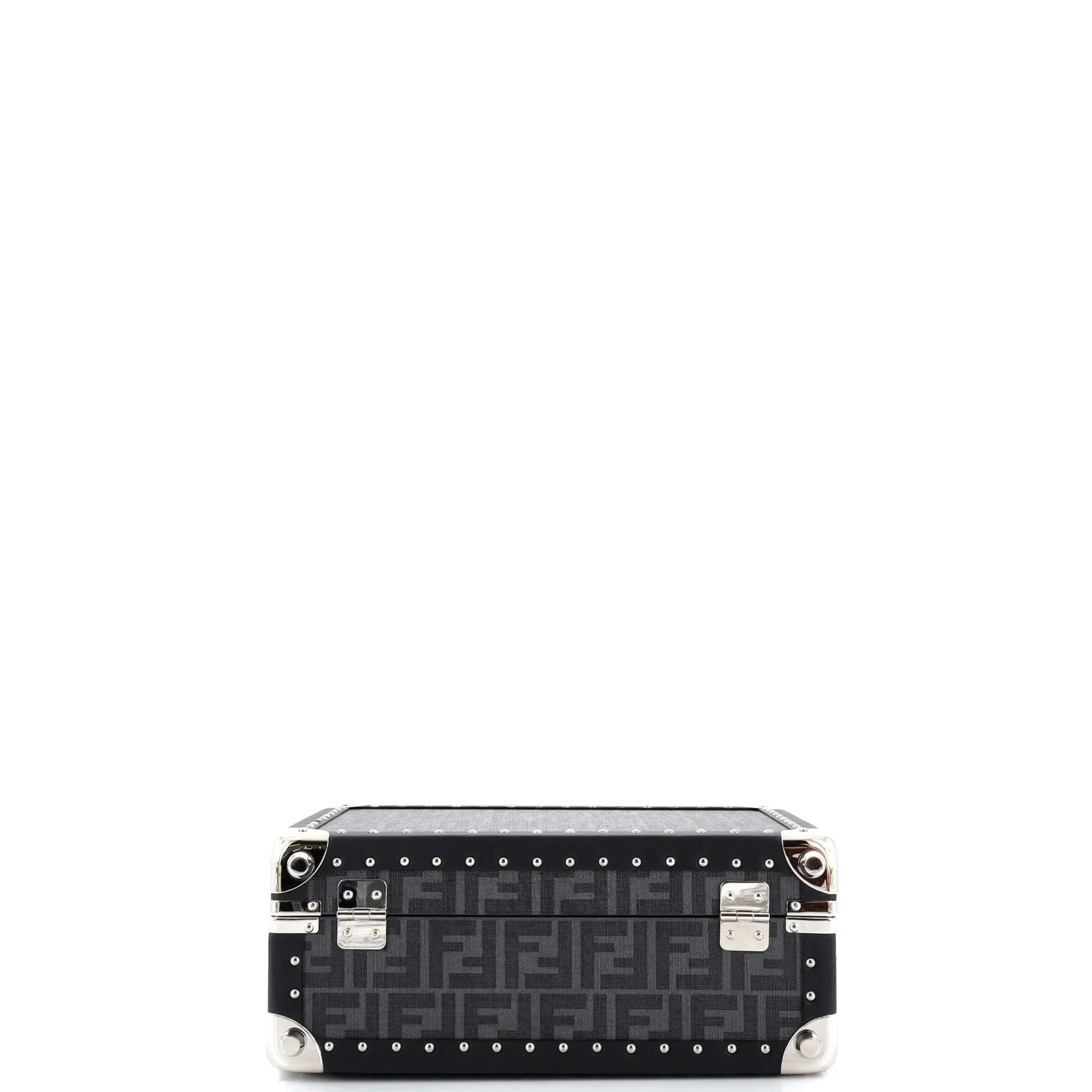 Pre-Loved Fendi Rigid Suitcase Zucca Canvas with Leather Small sold by Zulily product image thumbnail 4