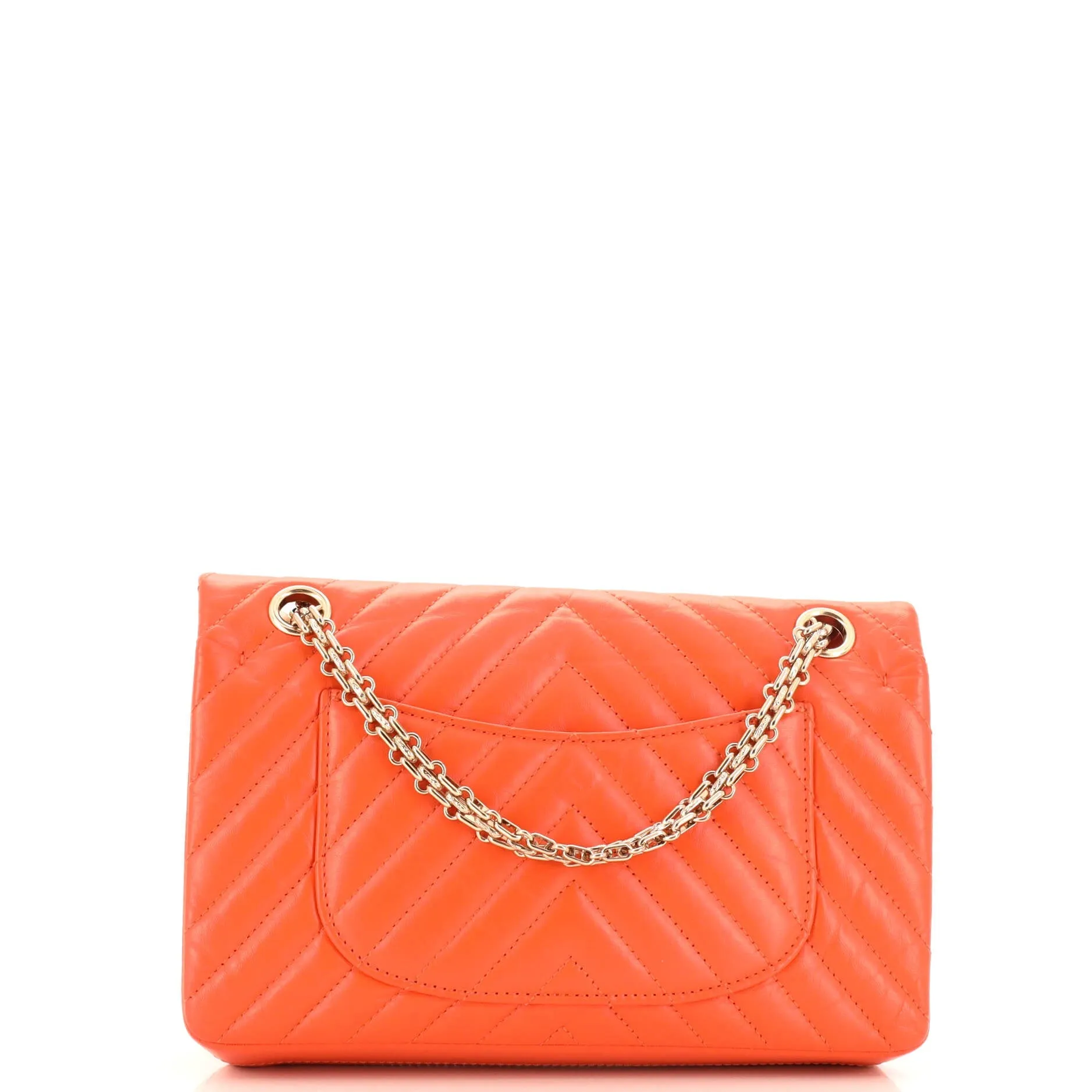 Pre-Loved Chanel Reissue 2.55 Flap Bag Chevron Aged Calfskin 225 sold by Zulily product image thumbnail 4