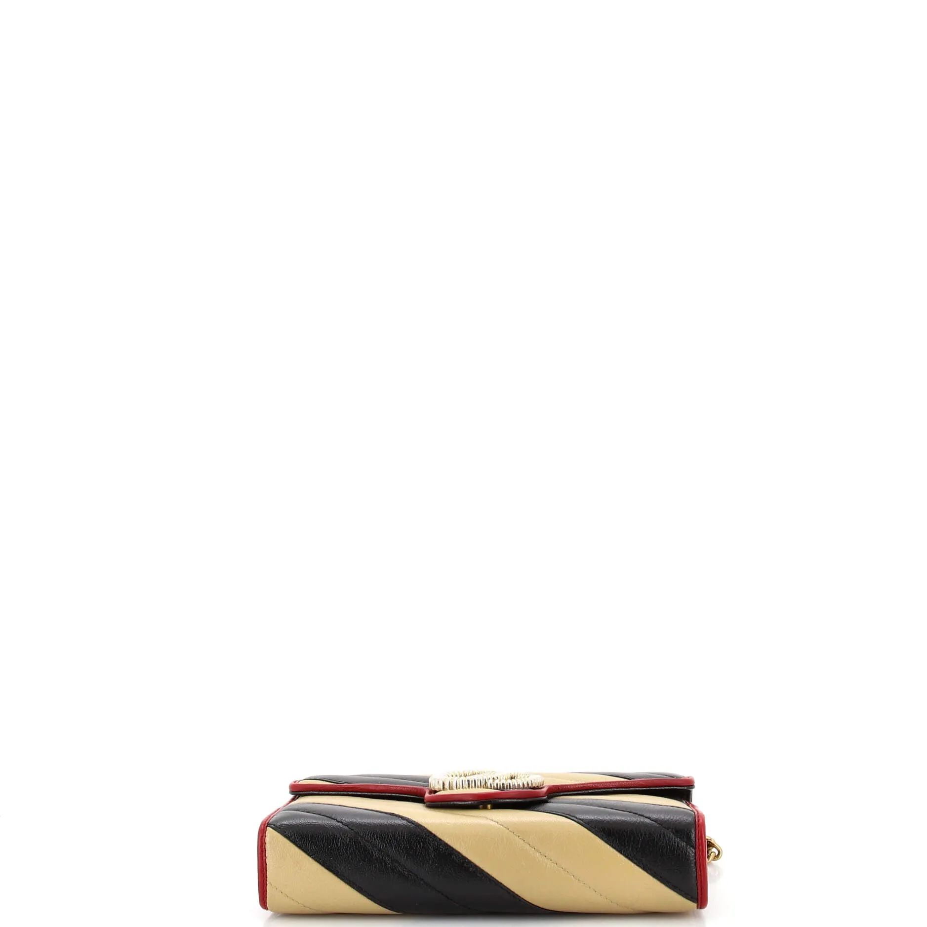 Pre-Loved Gucci GG Marmont Chain Wallet Diagonal Quilted Leather Mini sold by Zulily product image thumbnail 4