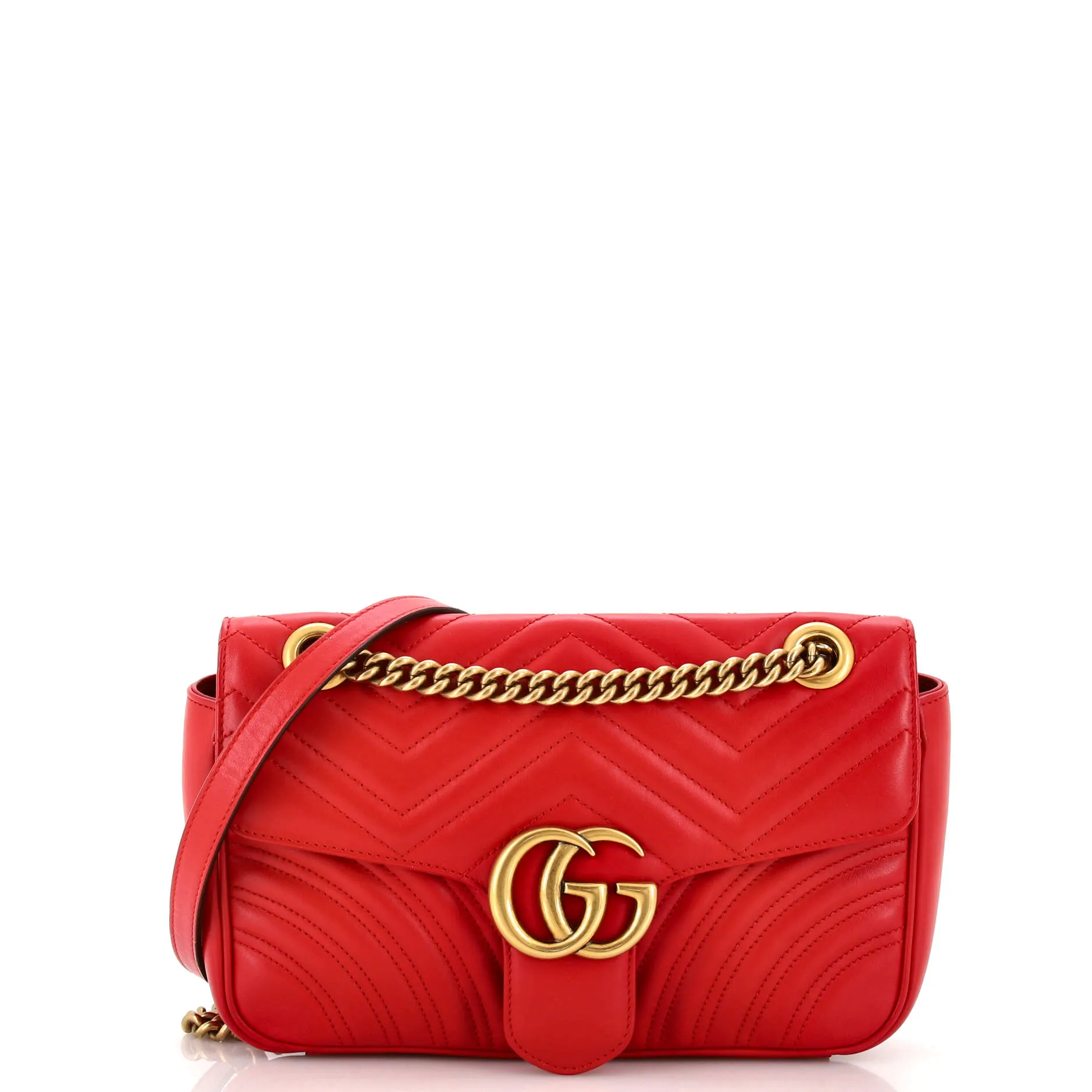 Gucci GG Marmont Flap Bag Matelasse Leather Small sold by Zulily