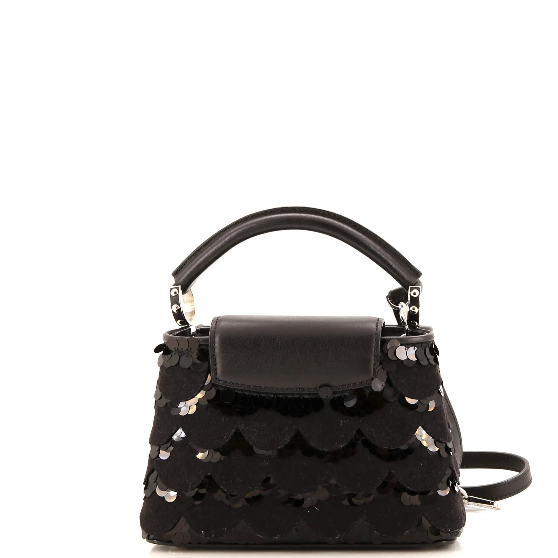 Pre-Loved Louis Vuitton Capucines Bag Sequins and Felt Mini sold by Zulily product image thumbnail 3