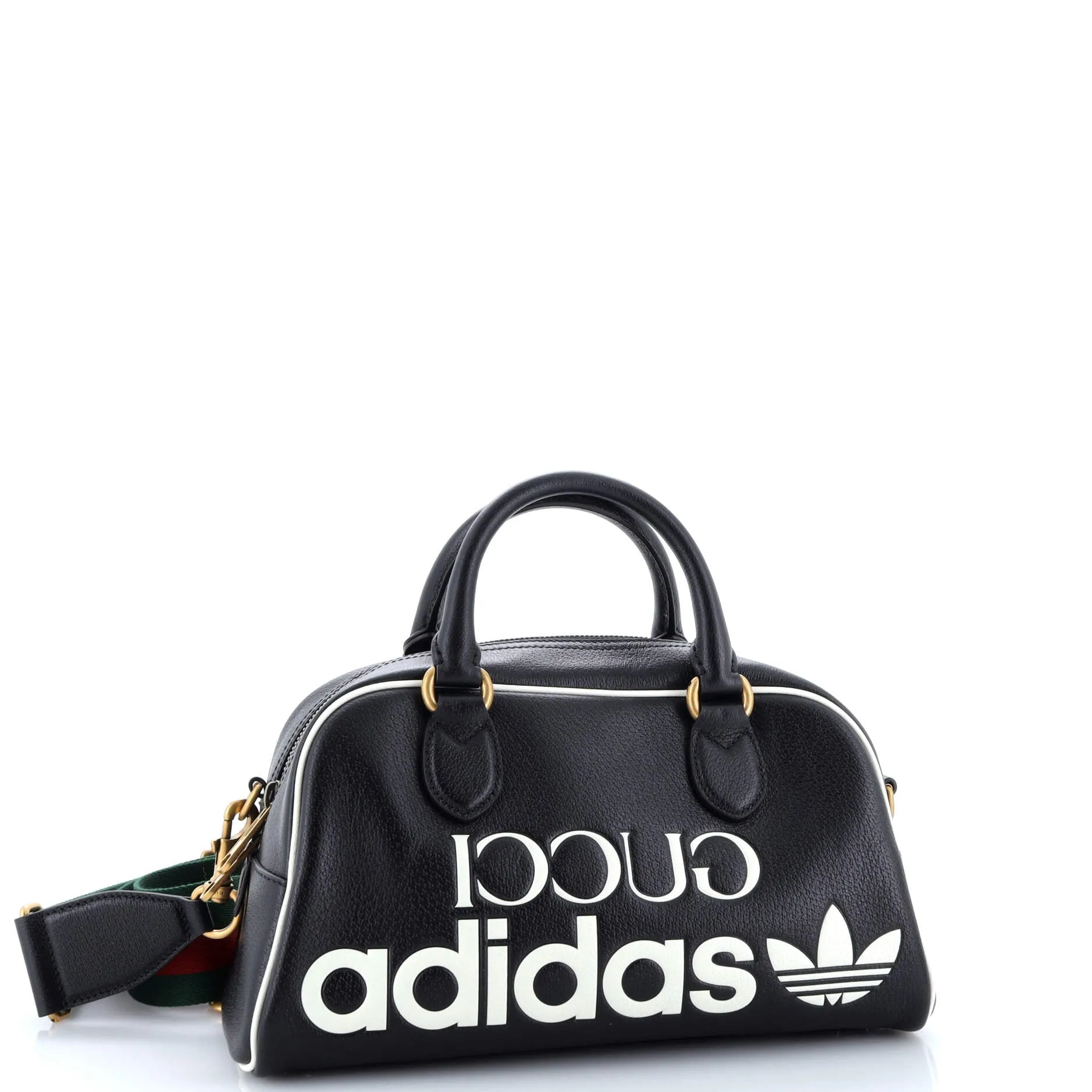 Pre-Loved Gucci x adidas Duffle Bag Leather Mini sold by Zulily product image thumbnail 2