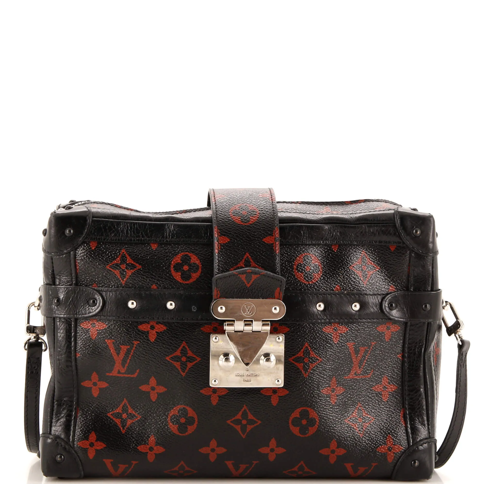 Louis Vuitton Petite Malle Soft Handbag Limited Edition Monogram Infrarouge GM sold by Zulily