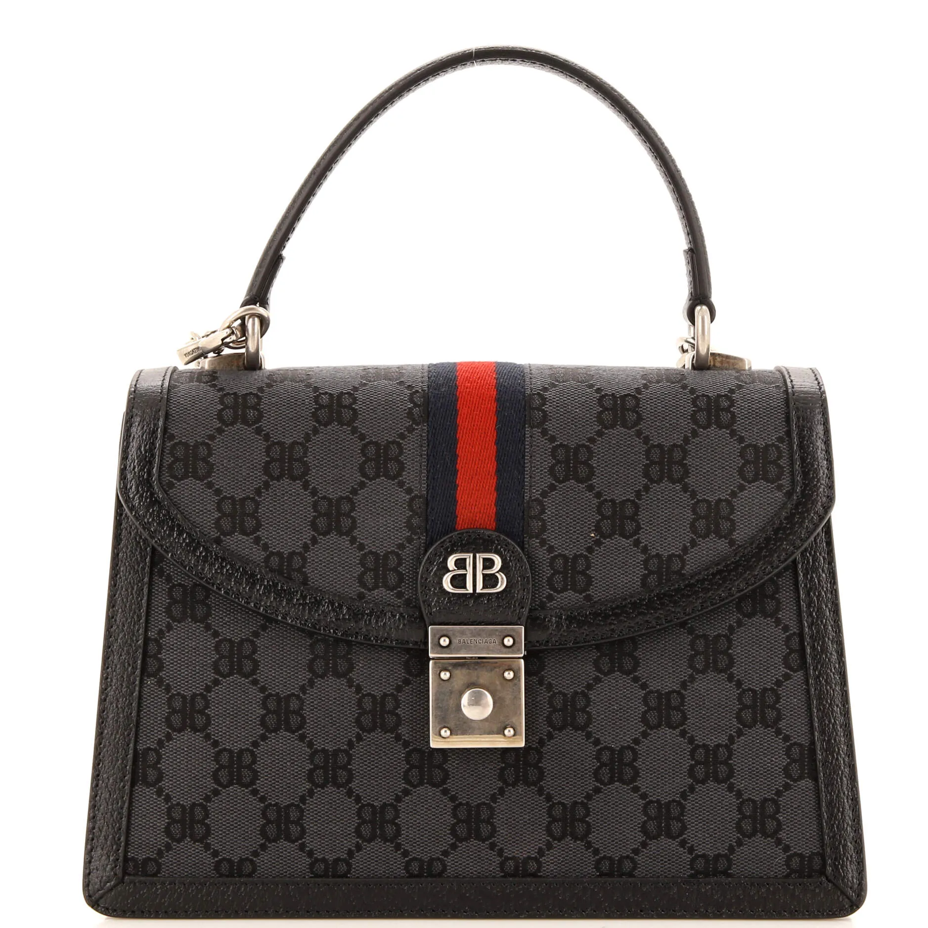 Pre-Loved Gucci x Gucci The Hacker Project Top Handle Bag BB Coated Canvas Small sold by Zulily