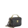 Pre-Loved Chanel Pick Me Up Logo Handle Vanity Case Quilted Caviar Small sold by Zulily