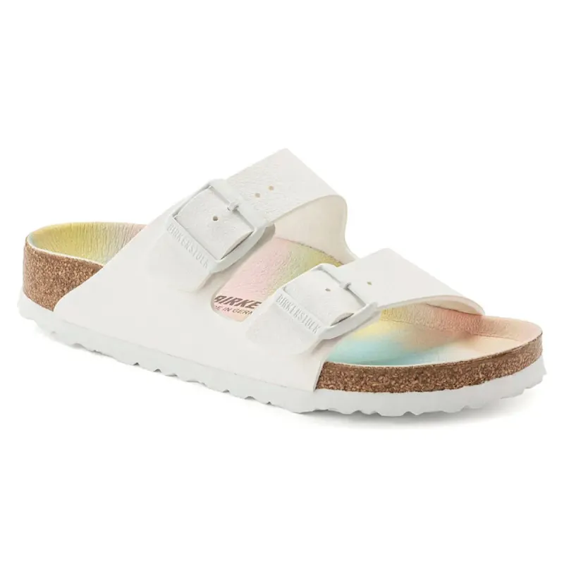 Birkenstock Arizona Vegan Birko Flor Birkibuc Sandals sold by Zulily