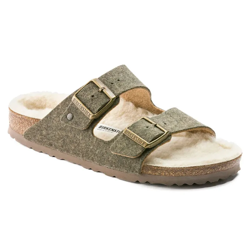 Birkenstock Arizona Happy Lamb Wool Felt Sandals sold by Zulily