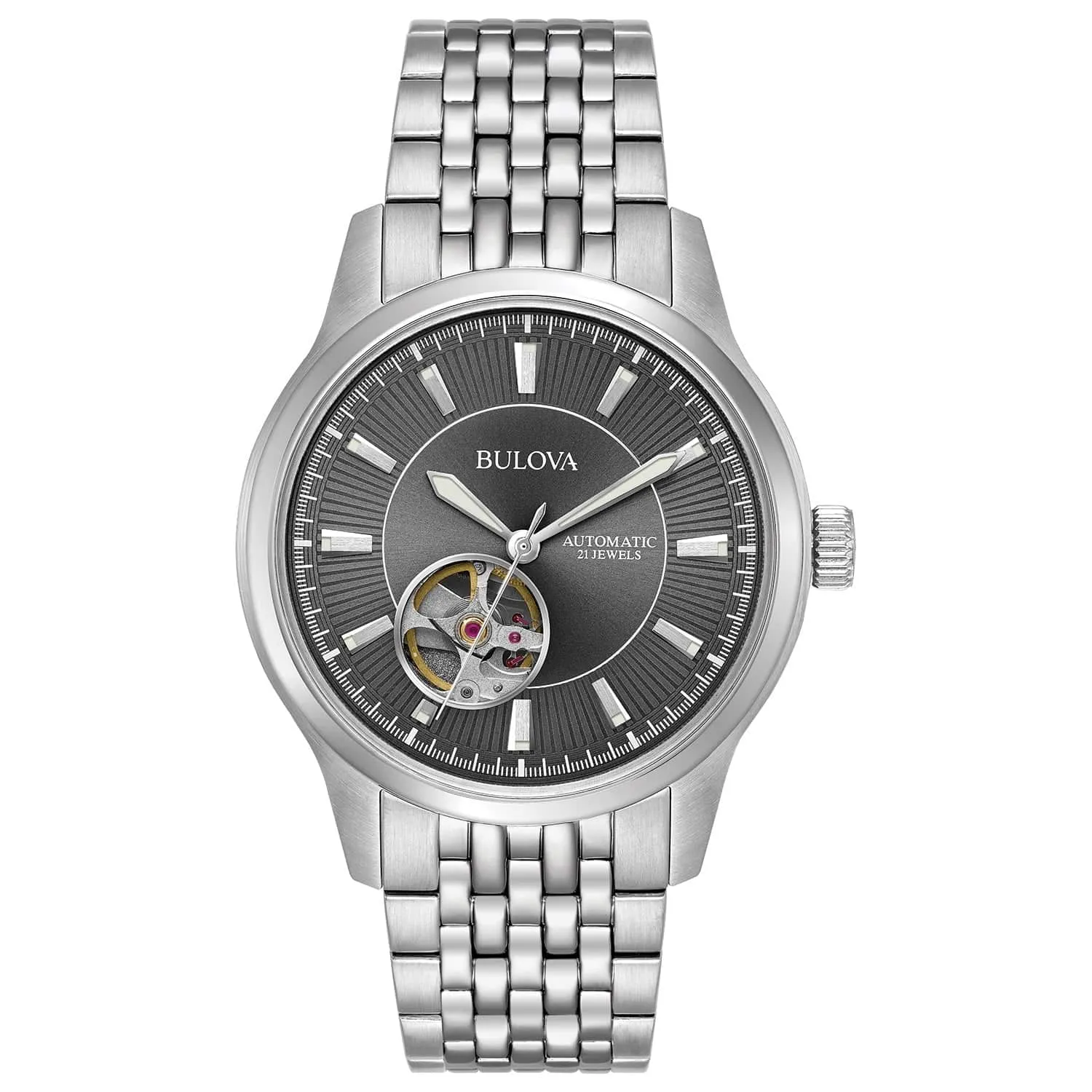 Bulova Men's Skeleton sold by Zulily