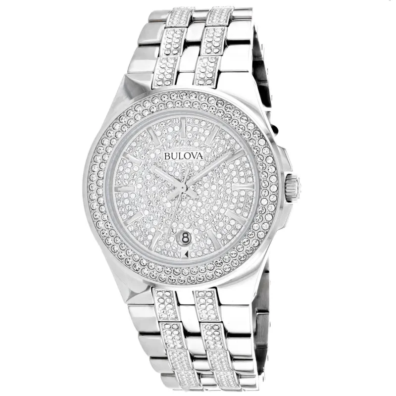 Bulova Men's Swarovski sold by Zulily
