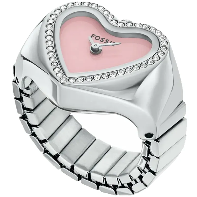 Fossil Women's Heart Watch Ring sold by Zulily