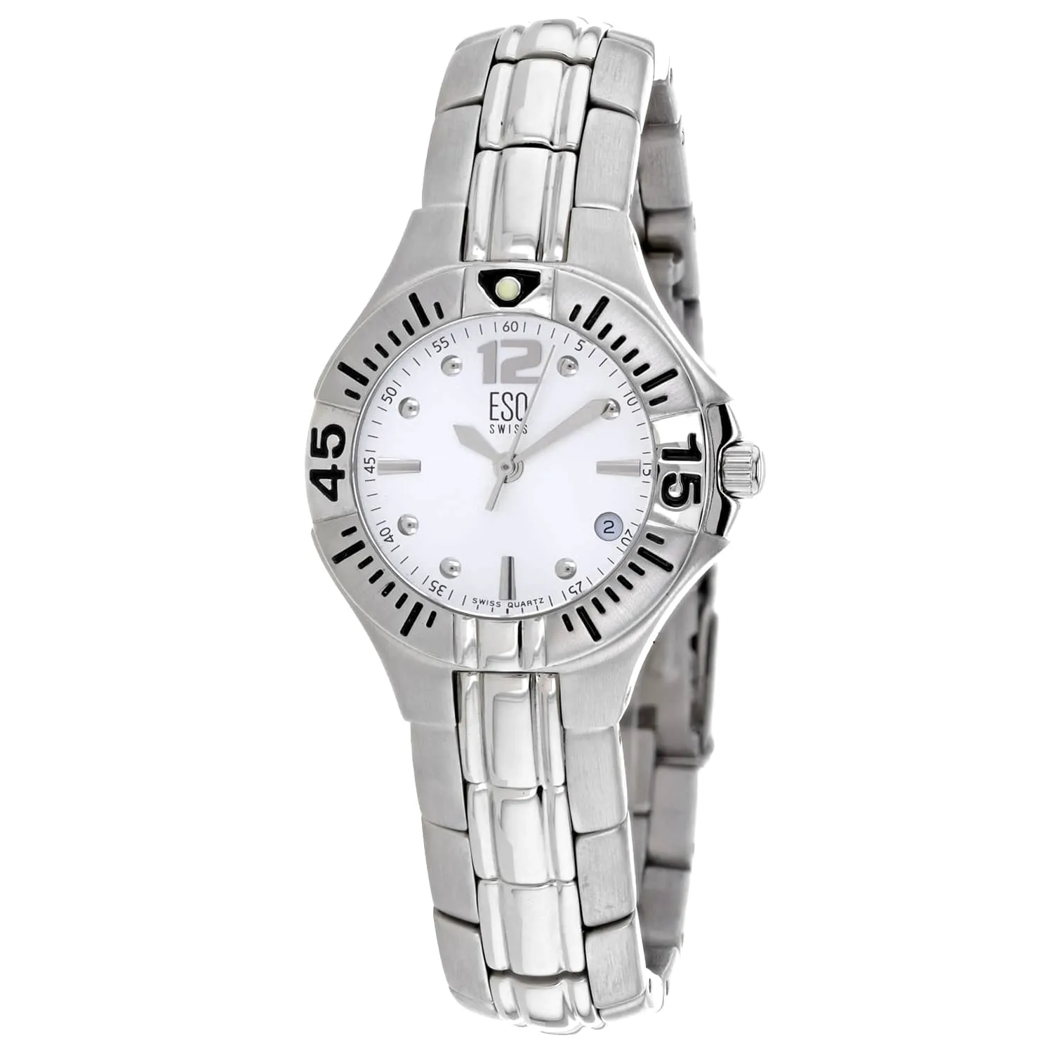 ESQ Women's Silver Stainless Steel Silver Dial sold by Zulily