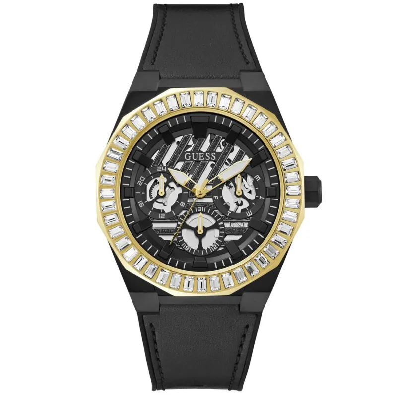 Guess Men's Black Round Dial Analog // GW0567G1 sold by Zulily