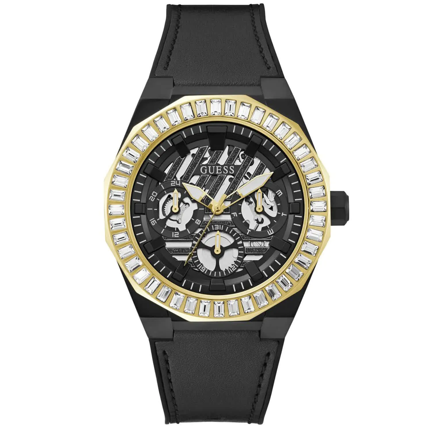 Guess Men's Black Round Dial Analog // GW0567G1 sold by Zulily
