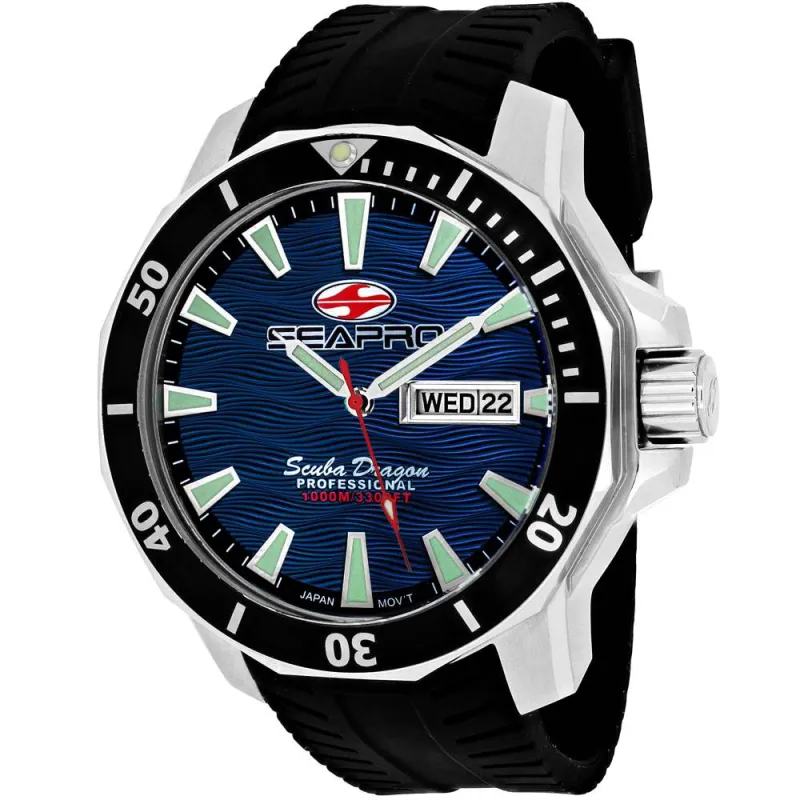 Seapro Men's Scuba Dragon Diver Limited Edition 1000 Meters made by Zulily
