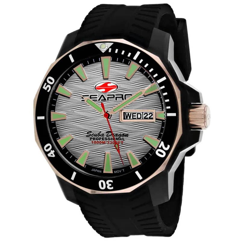 Seapro Men's Scuba Dragon Diver Limited Edition 1000 Meters made by Zulily