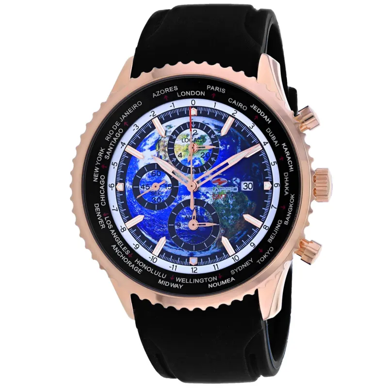 Seapro Men's Meridian World Timer GMT made by Zulily