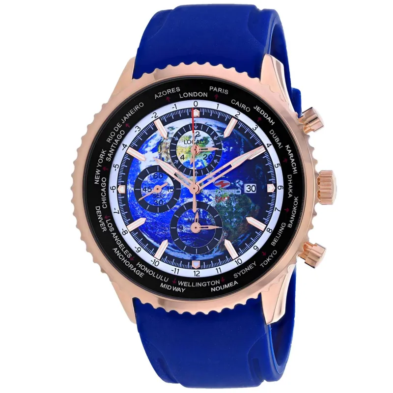 Seapro Men's Meridian World Timer GMT made by Zulily