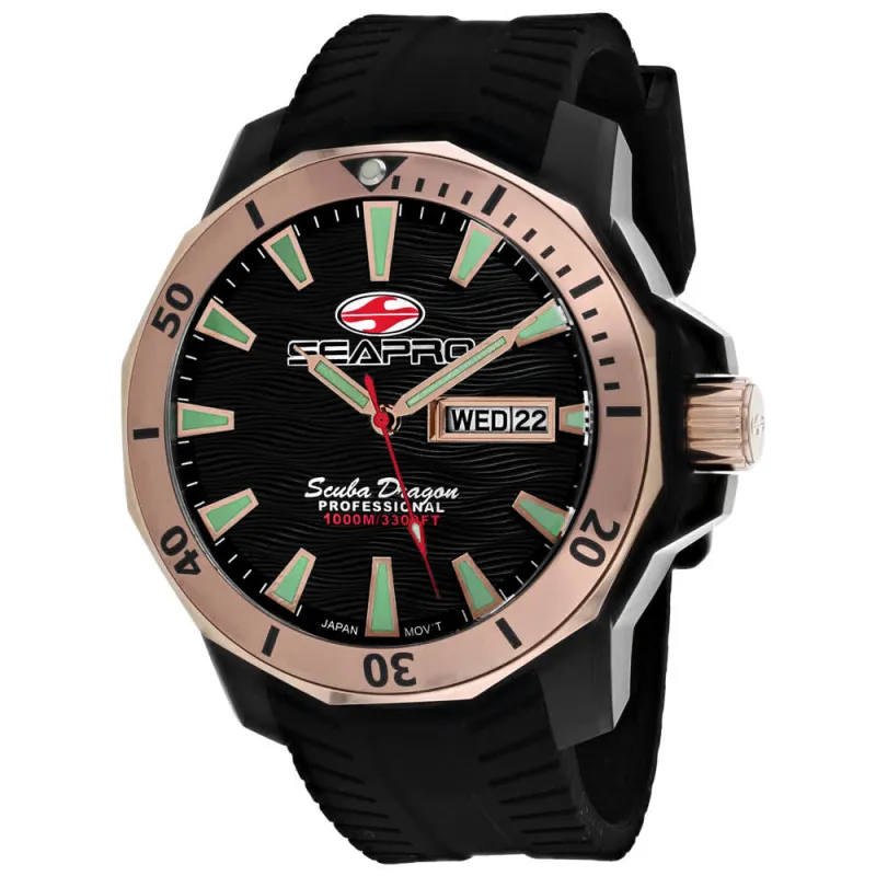 Seapro Men's Scuba Dragon Diver Limited Edition 1000 Meters made by Zulily