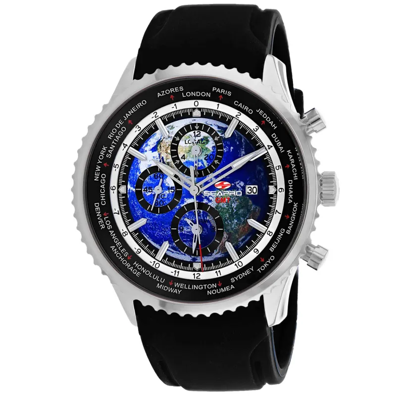 Seapro Men's Meridian World Timer GMT made by Zulily