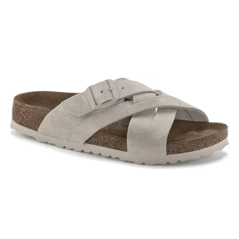 Birkenstock Lugano Women Suede Leather Sandals sold by Zulily