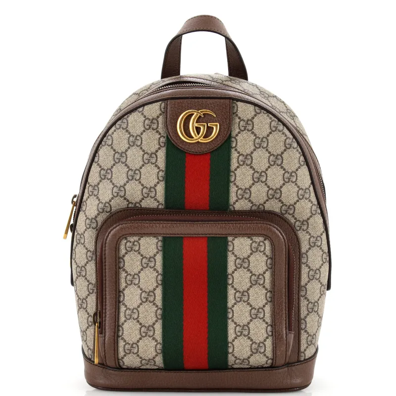 Pre-Loved Gucci Ophidia Backpack GG Coated Canvas Small sold by Zulily