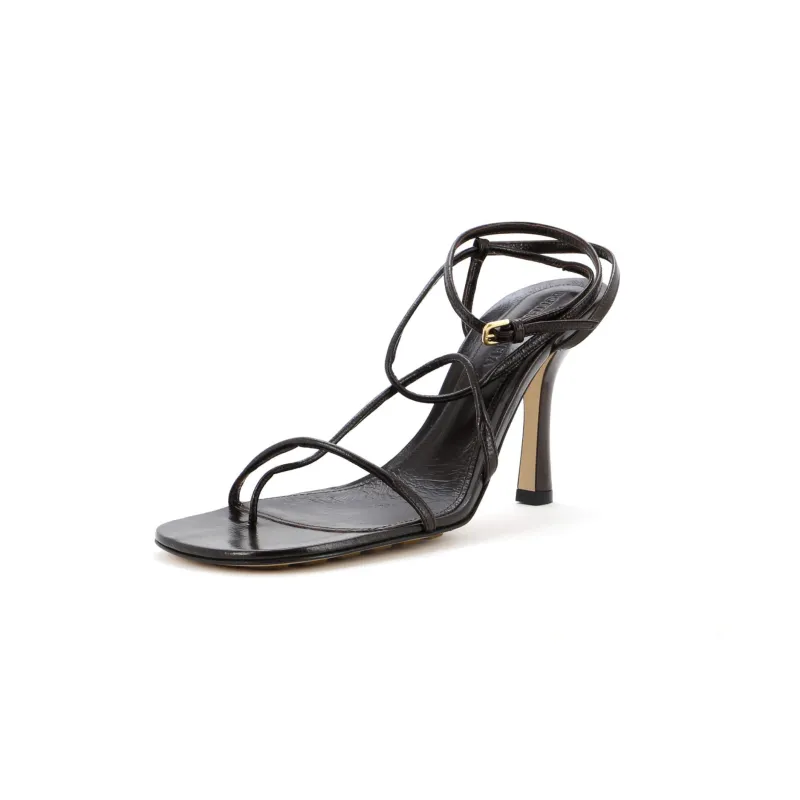 Pre-Loved Bottega Veneta Women's The Line Sandals Leather 90 sold by Zulily