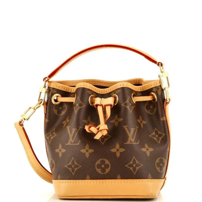 Pre-Loved Louis Vuitton Noe NM Handbag Monogram Canvas Nano made by Louis Vuitton