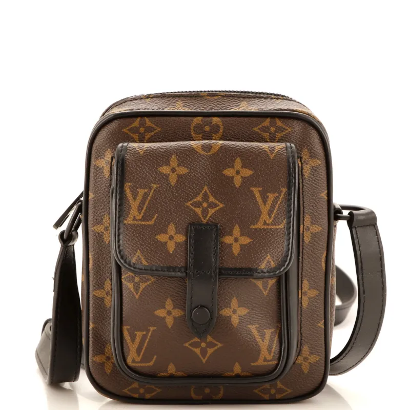 Pre-Loved Louis Vuitton Christopher Wearable Wallet Macassar Monogram Canvas sold by Zulily
