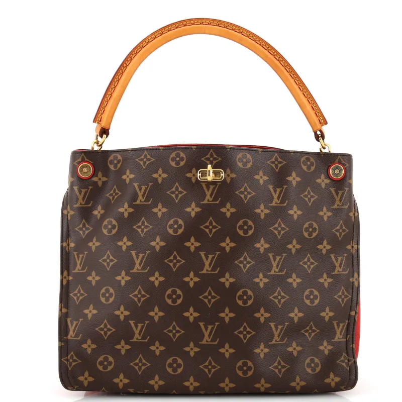 Pre-Loved Louis Vuitton Gaia Handbag Monogram Canvas made by Louis Vuitton