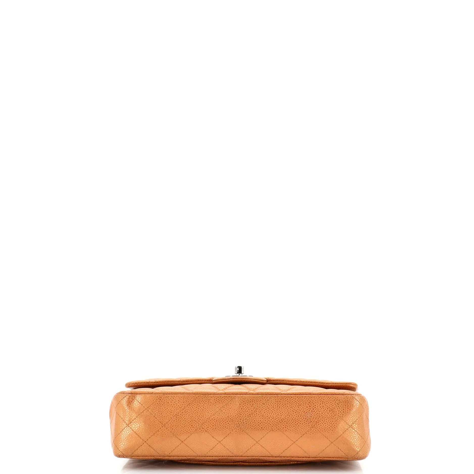 Pre-Loved Chanel Classic Double Flap Bag Quilted Metallic Caviar Medium sold by Zulily product image thumbnail 4