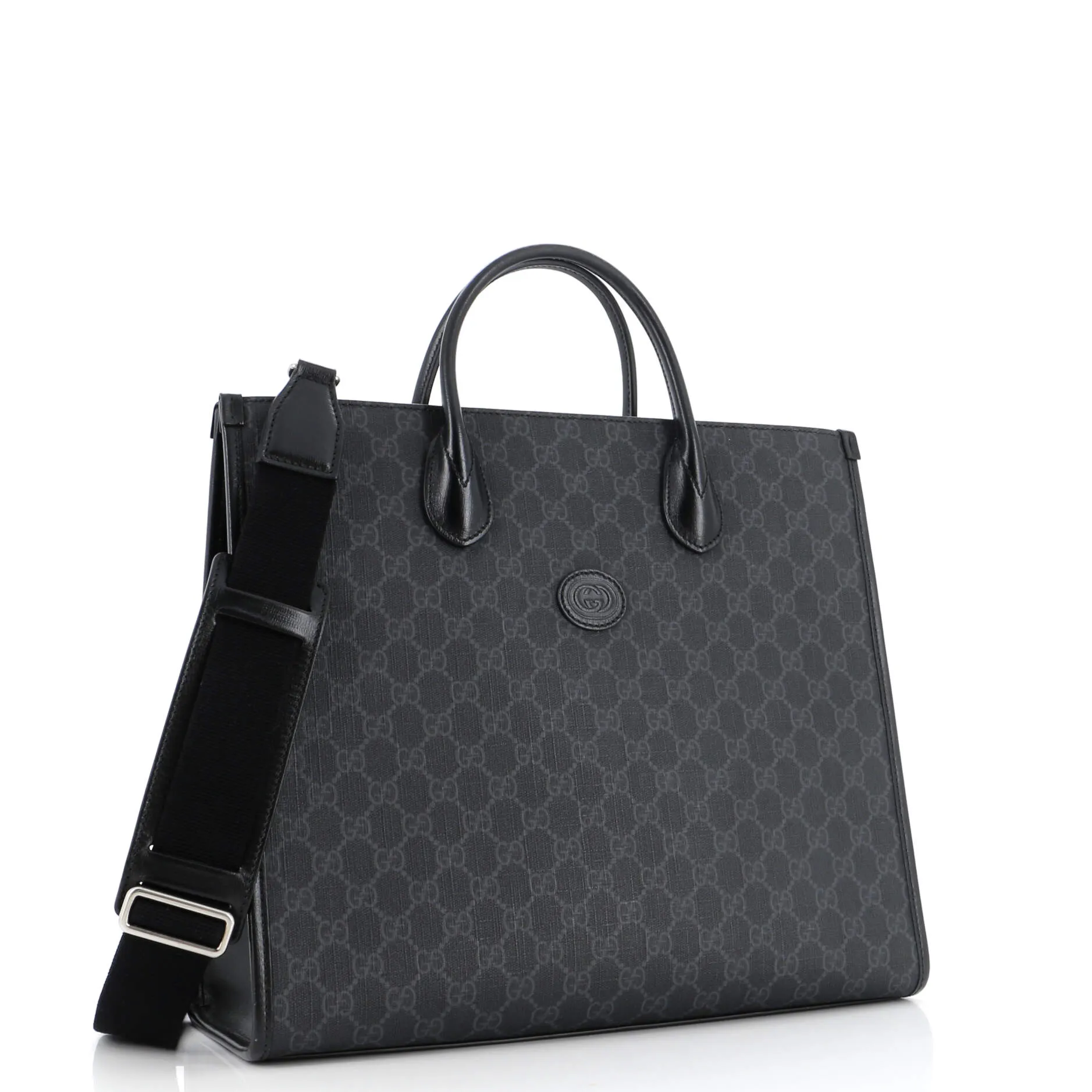 Pre-Loved Gucci Structured Top Handle Open Tote GG Coated Canvas Medium sold by Zulily product image thumbnail 2