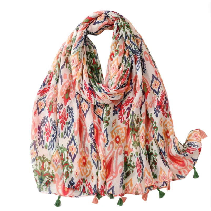 Bright Ikat Scarf sold by Zulily