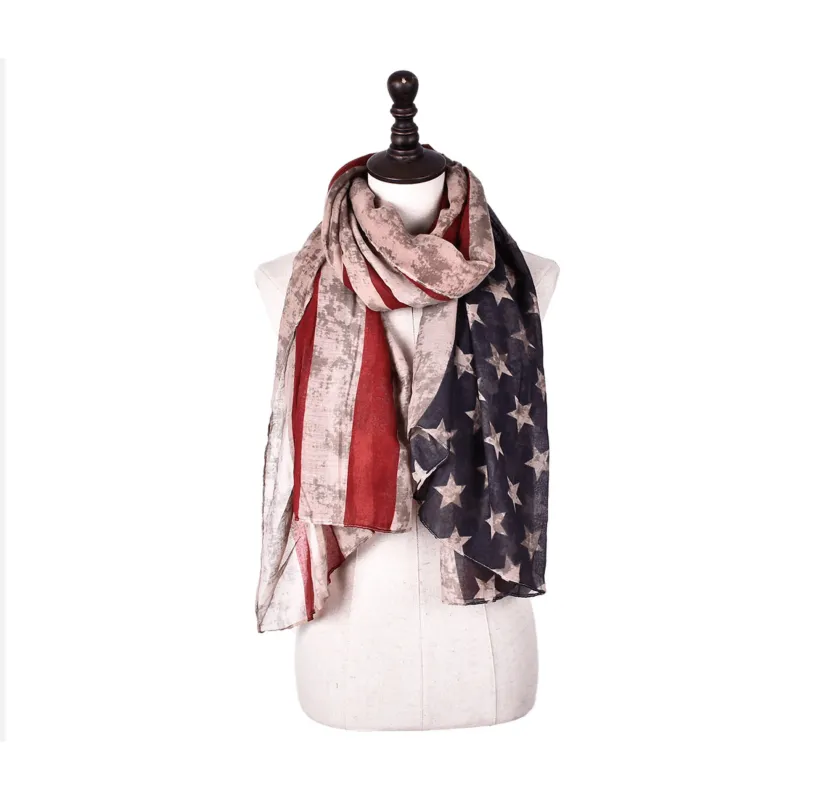 Stars and Stripes Flag Scarf sold by Zulily