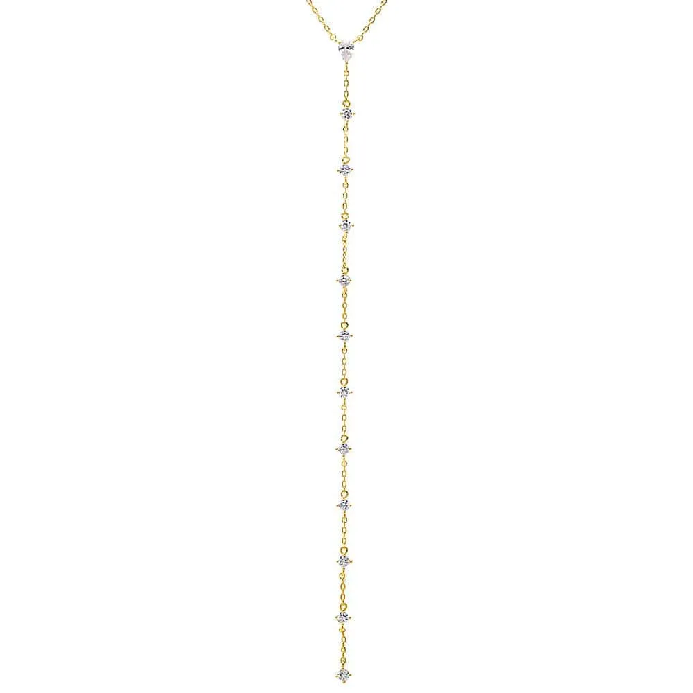 CZ Teardrop Drop Lariat Necklace sold by Zulily