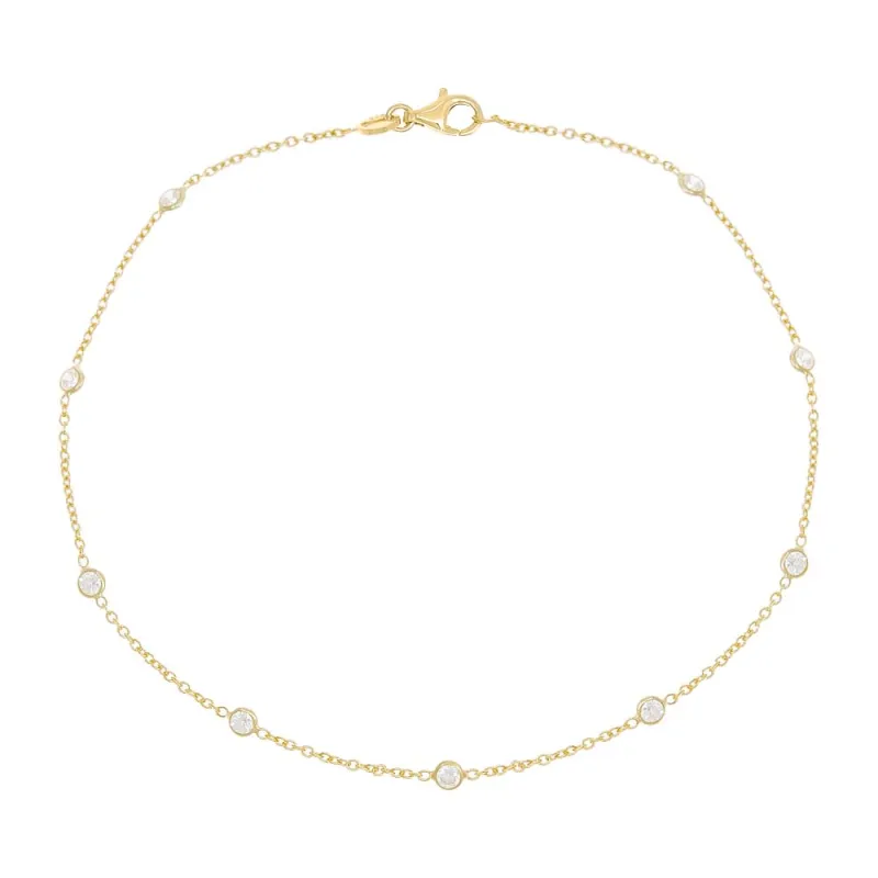 Diamond By The Yard Anklet sold by Zulily
