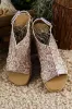 Vintage Floral Hollowed Platform Sandals by Threaded Pear sold by Zulily
