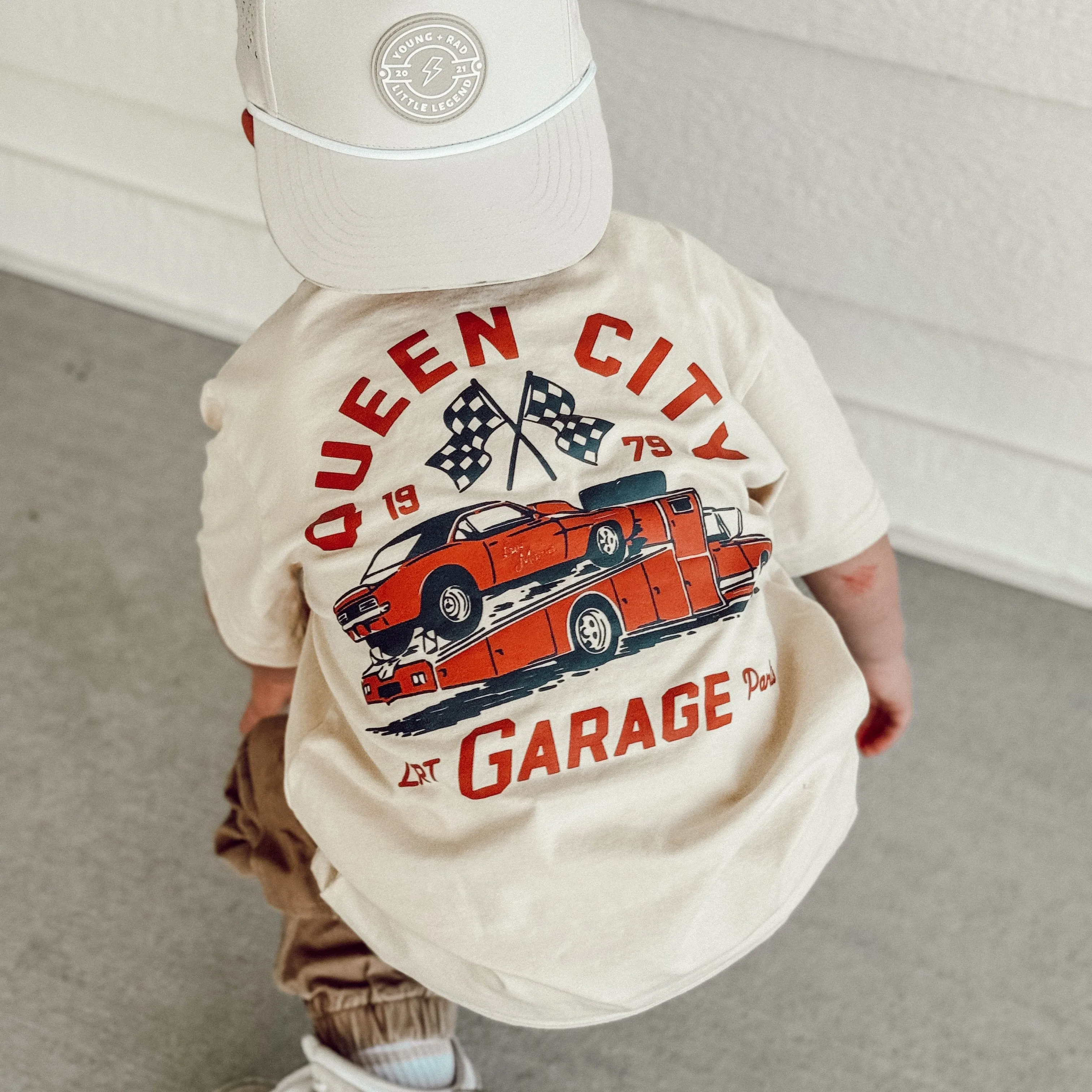 LITTLE RAD THINGS BOY'S QUEEN CITY GARAGE TEE sold by Zulily