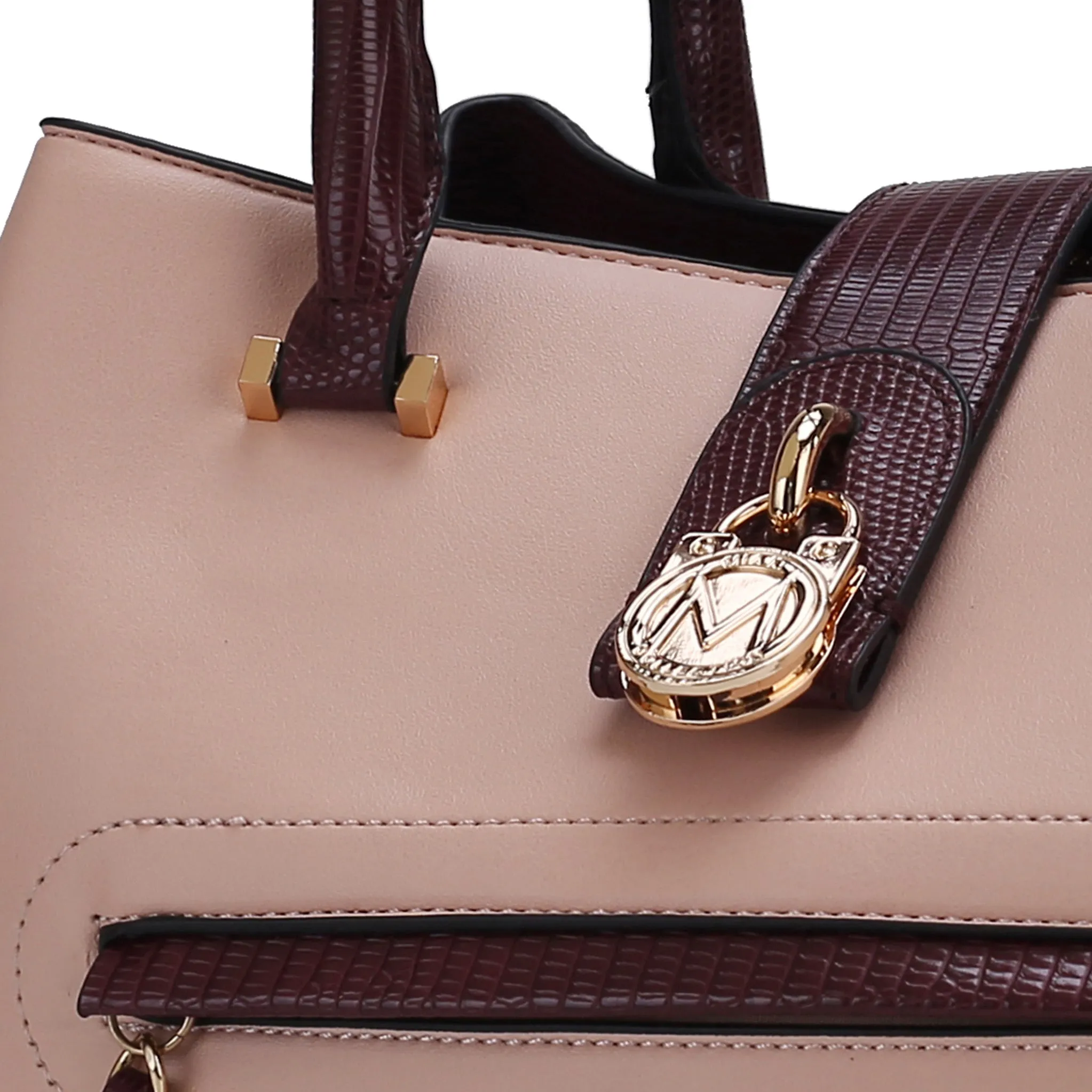 MKF Collection Women's Edith Vegan Leather Women Tote Bag With Wallet sold by Zulily product image thumbnail 5