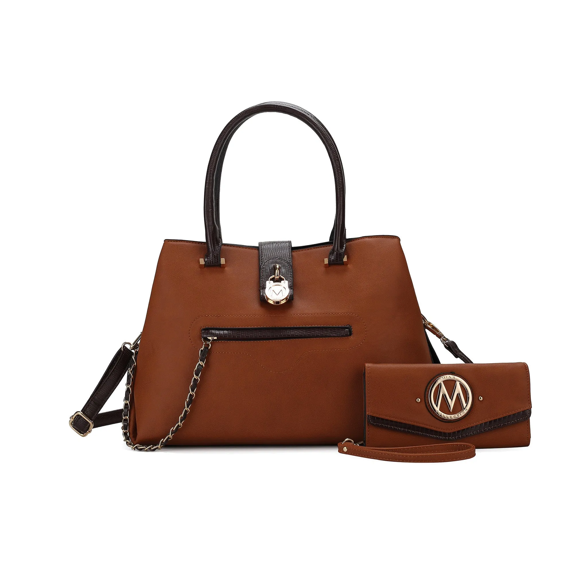 MKF Collection Women's Edith Vegan Leather Women Tote Bag With Wallet sold by Zulily