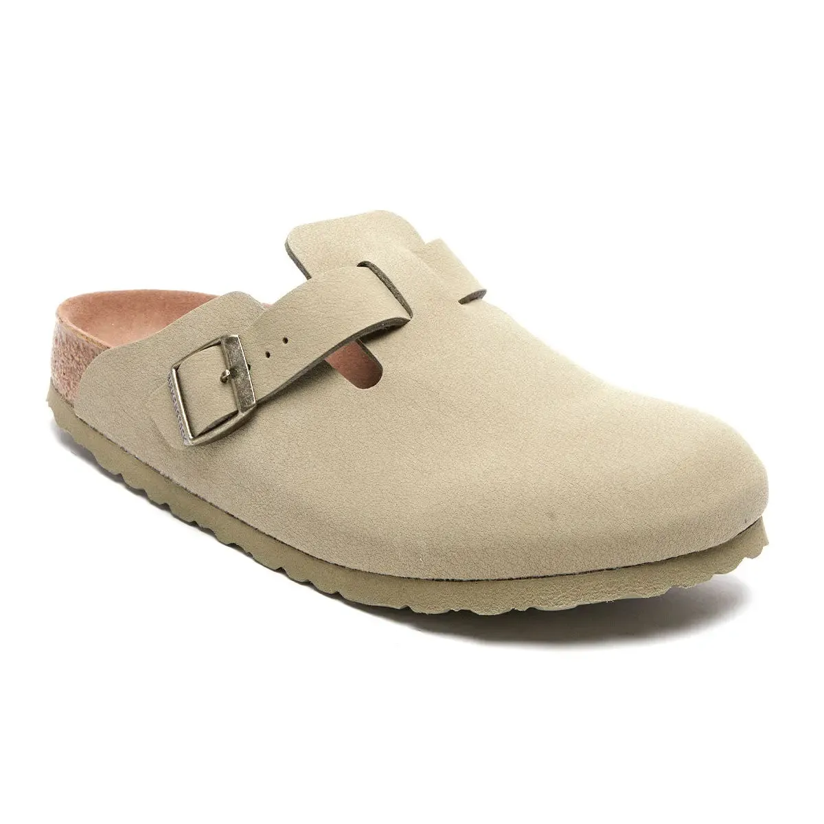 Birkenstock Boston Vegan Birkibuc Clogs sold by Zulily