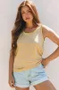 Skyla Metallic Sheen Tank Top by Threaded Pear sold by Zulily