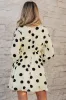 Kataleya Polka Dot Puff Sleeve Mini Dress by Threaded Pear sold by Zulily
