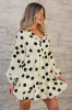 Kataleya Polka Dot Puff Sleeve Mini Dress by Threaded Pear sold by Zulily
