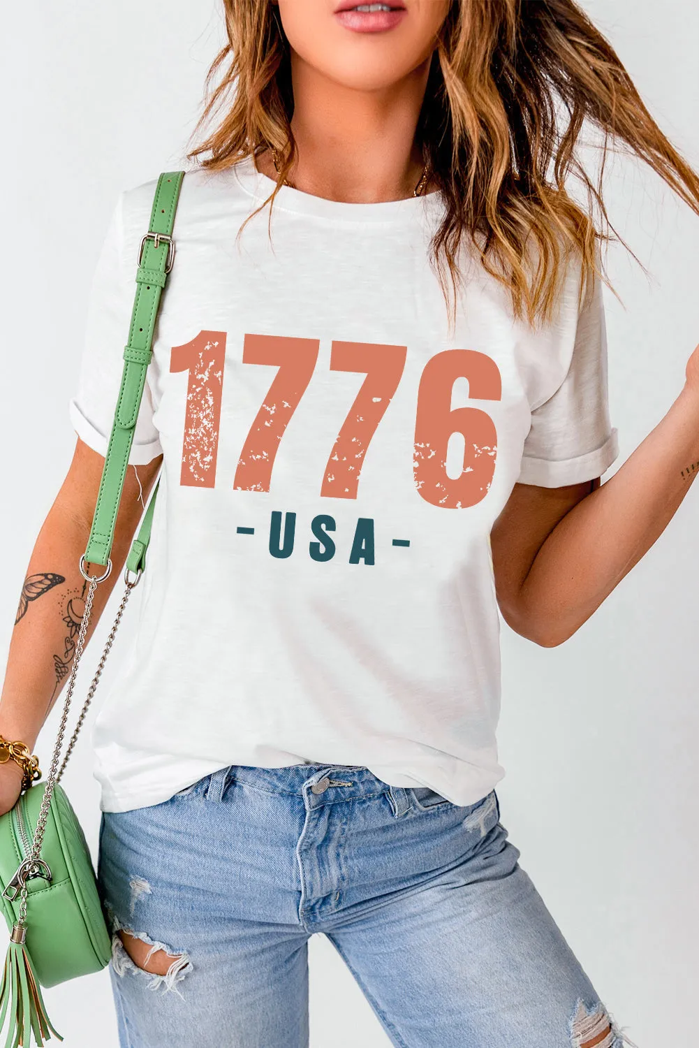 1776 USA Vintage Graphic Tee by Threaded Pear sold by Zulily