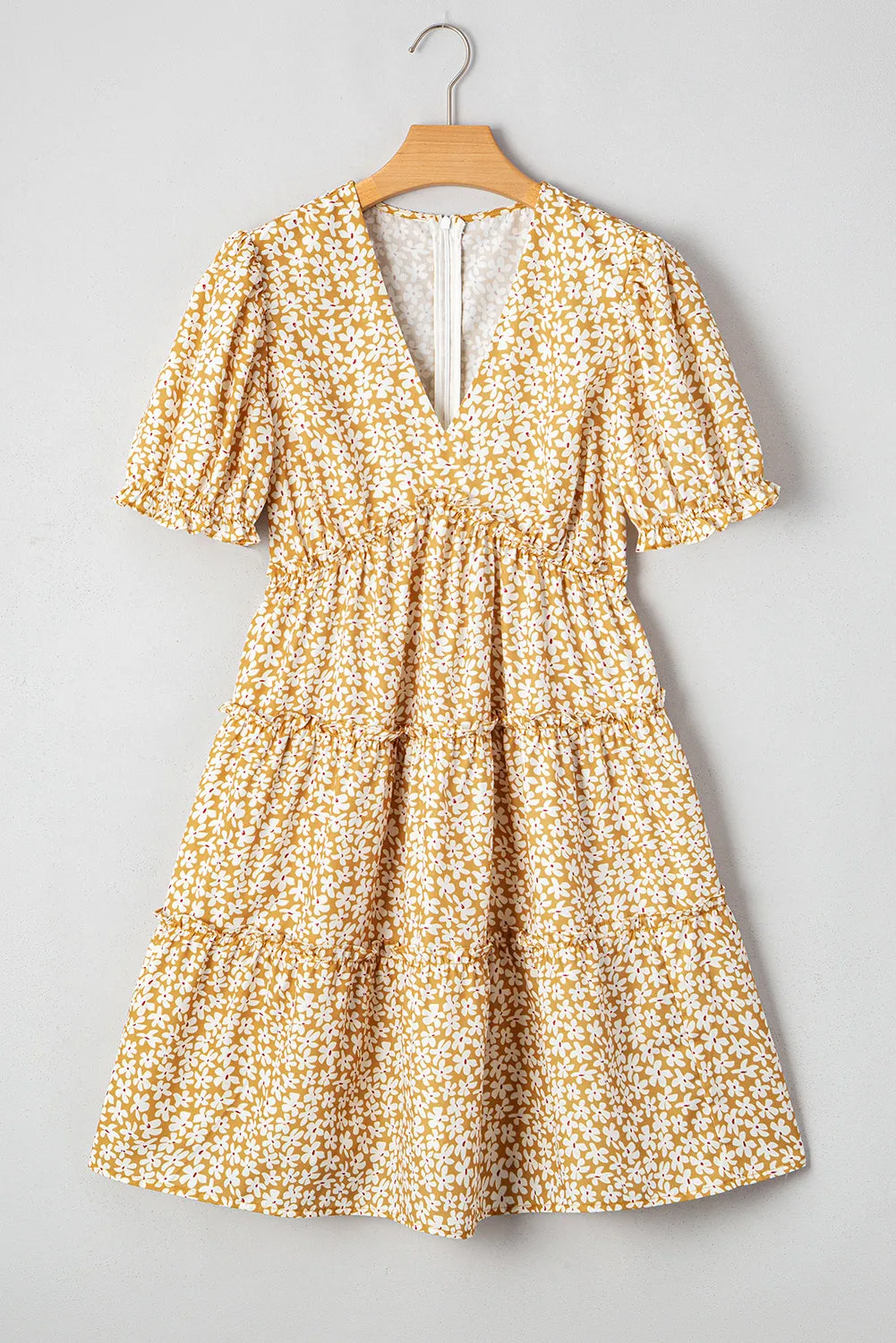 Charleigh Floral Short Sleeve Mini Dress by Threaded Pear sold by Zulily product image thumbnail 5