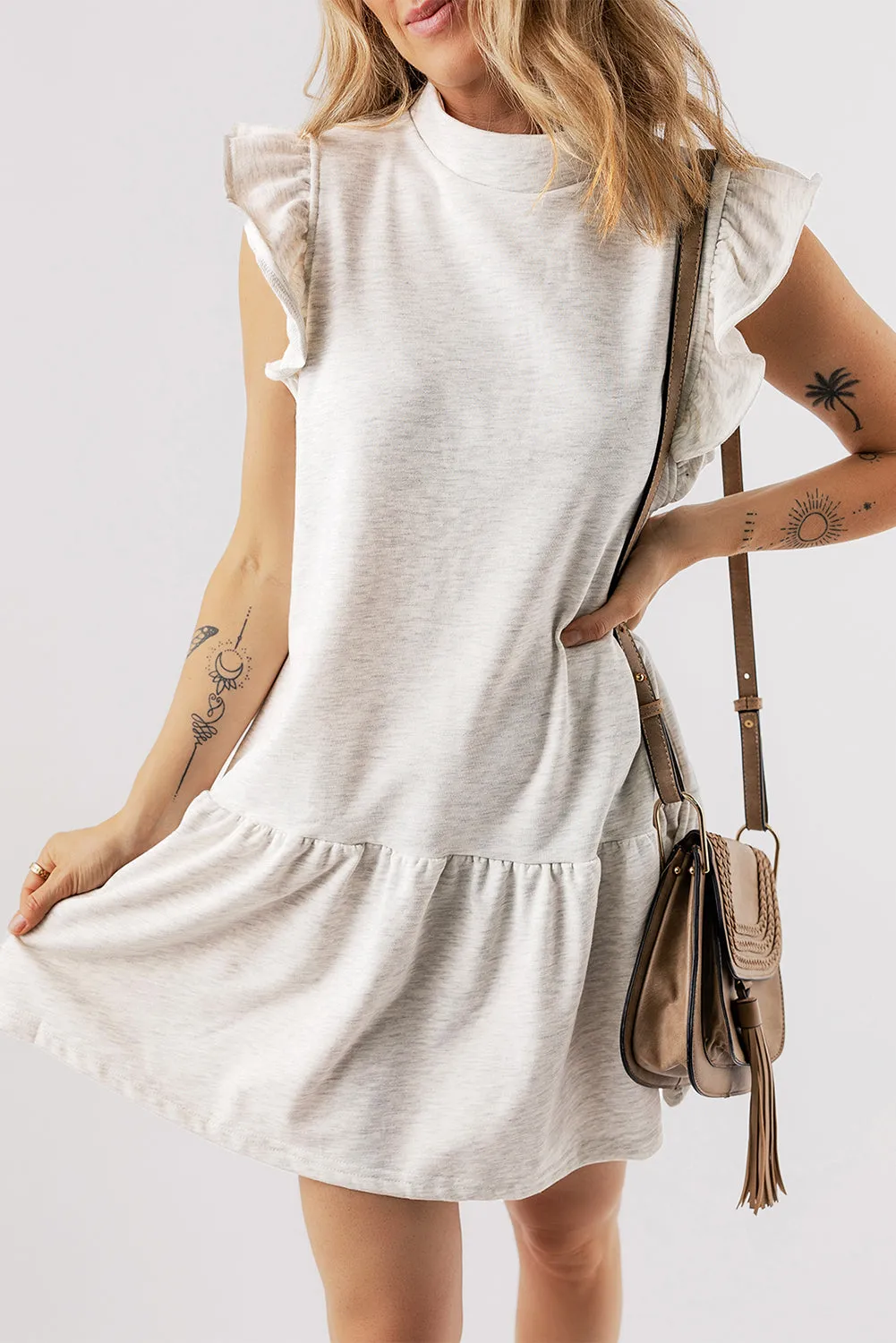 Baylor Flutter Sleeve Crew Neck Shift Dress by Threaded Pear sold by Zulily product image thumbnail 4