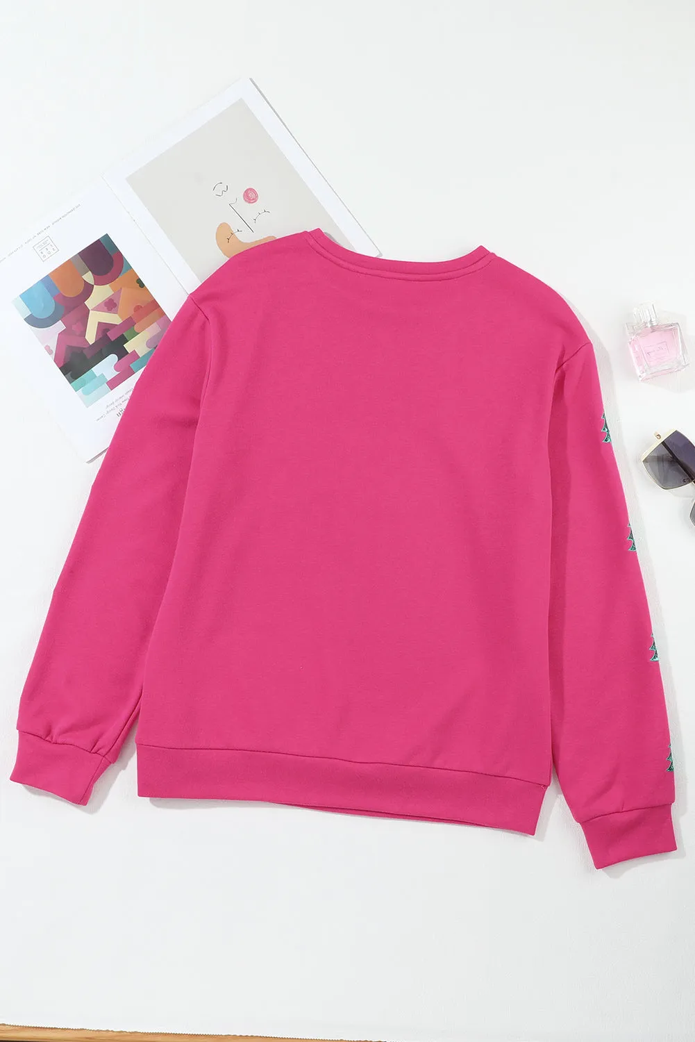 MERRY Christmas Tree Sequin Patchwork Sweatshirt by Threaded Pear sold by Zulily product image thumbnail 4