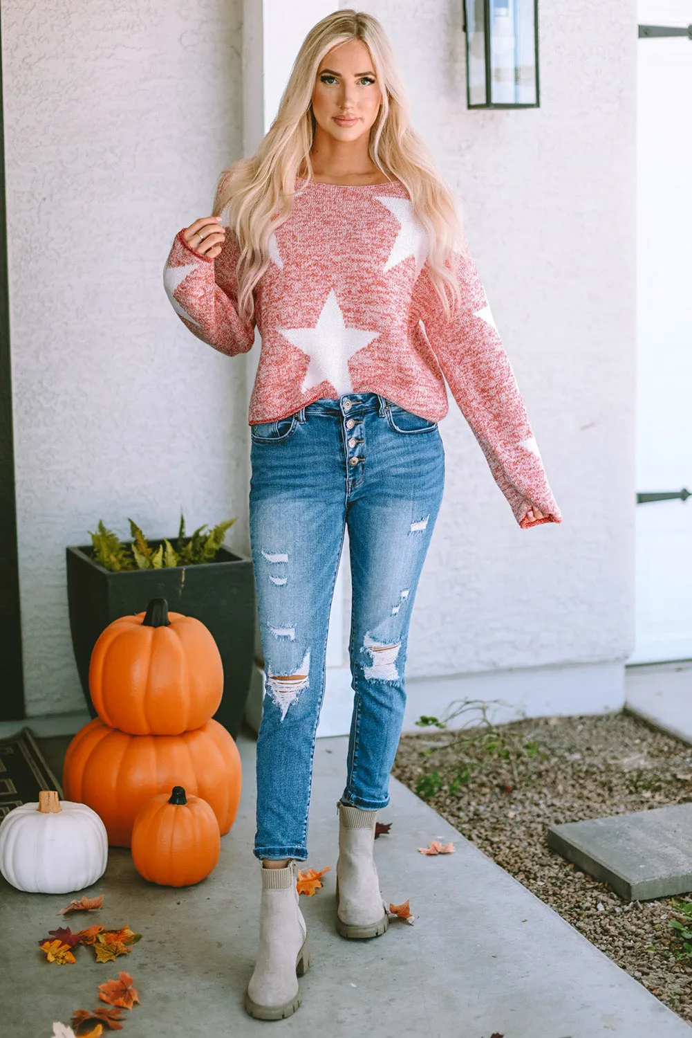 Katharine Star Spangled Casual Knit Sweater by Threaded Pear sold by Zulily product image thumbnail 5