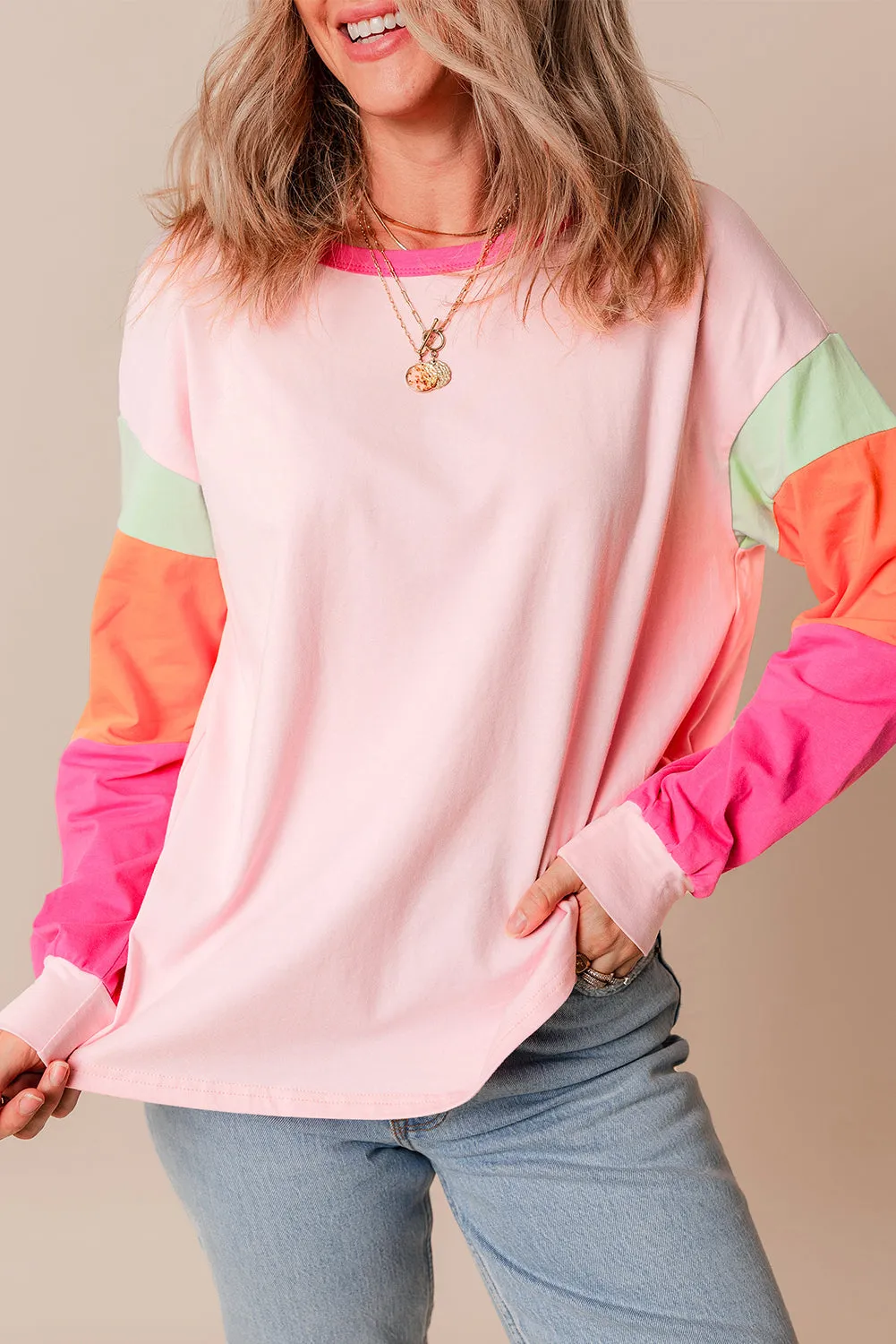 Valentina Long Sleeve Loose Top by Threaded Pear sold by Zulily product image thumbnail 4