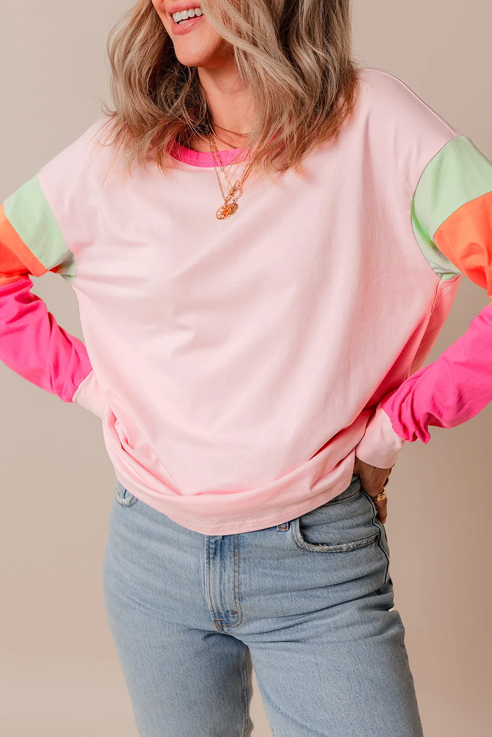 Valentina Long Sleeve Loose Top by Threaded Pear sold by Zulily product image thumbnail 3
